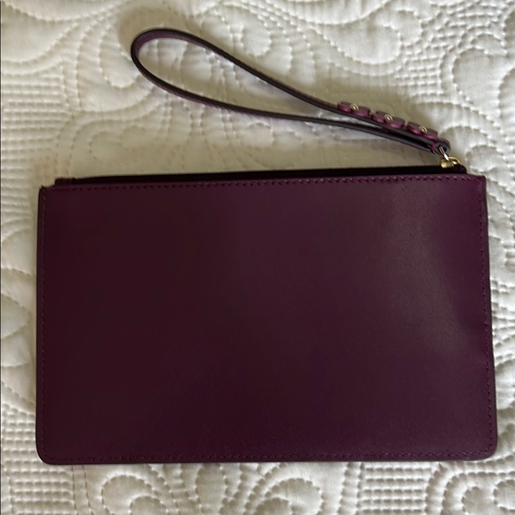 Kate Spade Burgundy / Maroon Wristlet with Floral Strap - Picture 4 of 9